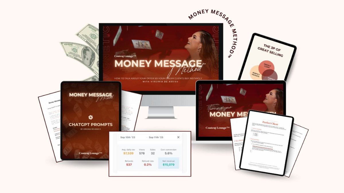 Money Message Method — course mockup