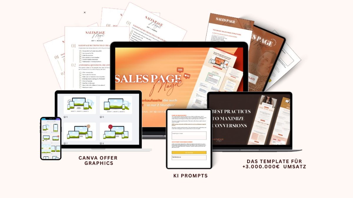 Sales Page Magic — course mockup