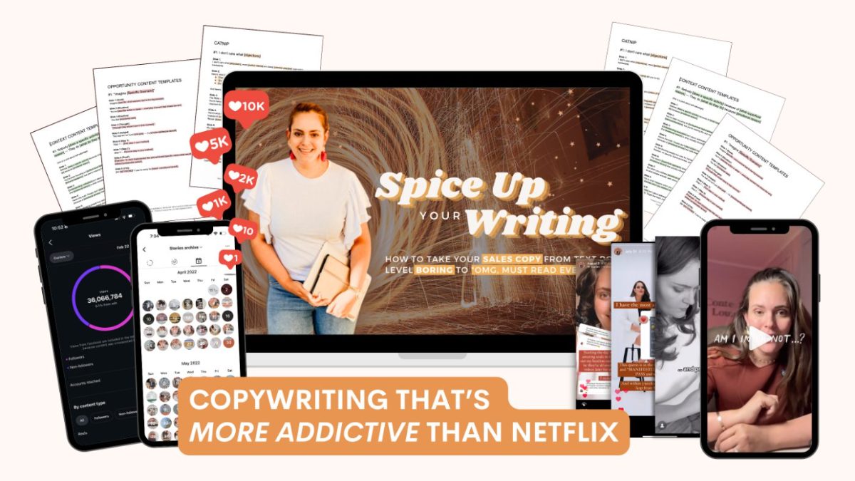 Spice Up Your Writing — course mockup